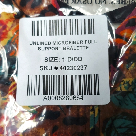 ❤️NWT VINTAGE TORRID BRALETTE - FLORAL ANIMAL WIRELESS FULL SUPPORT BACK CLOSURE - Picture 5 of 14